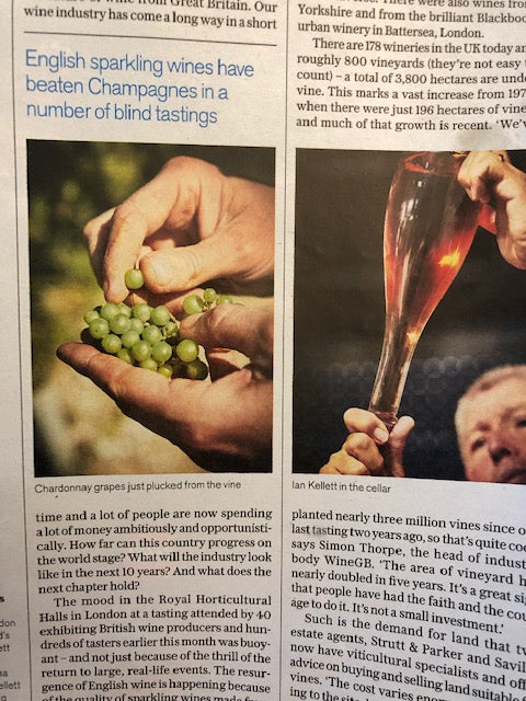 "English sparkling wines have beaten Champagnes in a number of blind tastings"