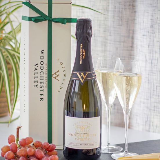 Gift Box including a bottle of Reserve Cuvee Sparkling Wine