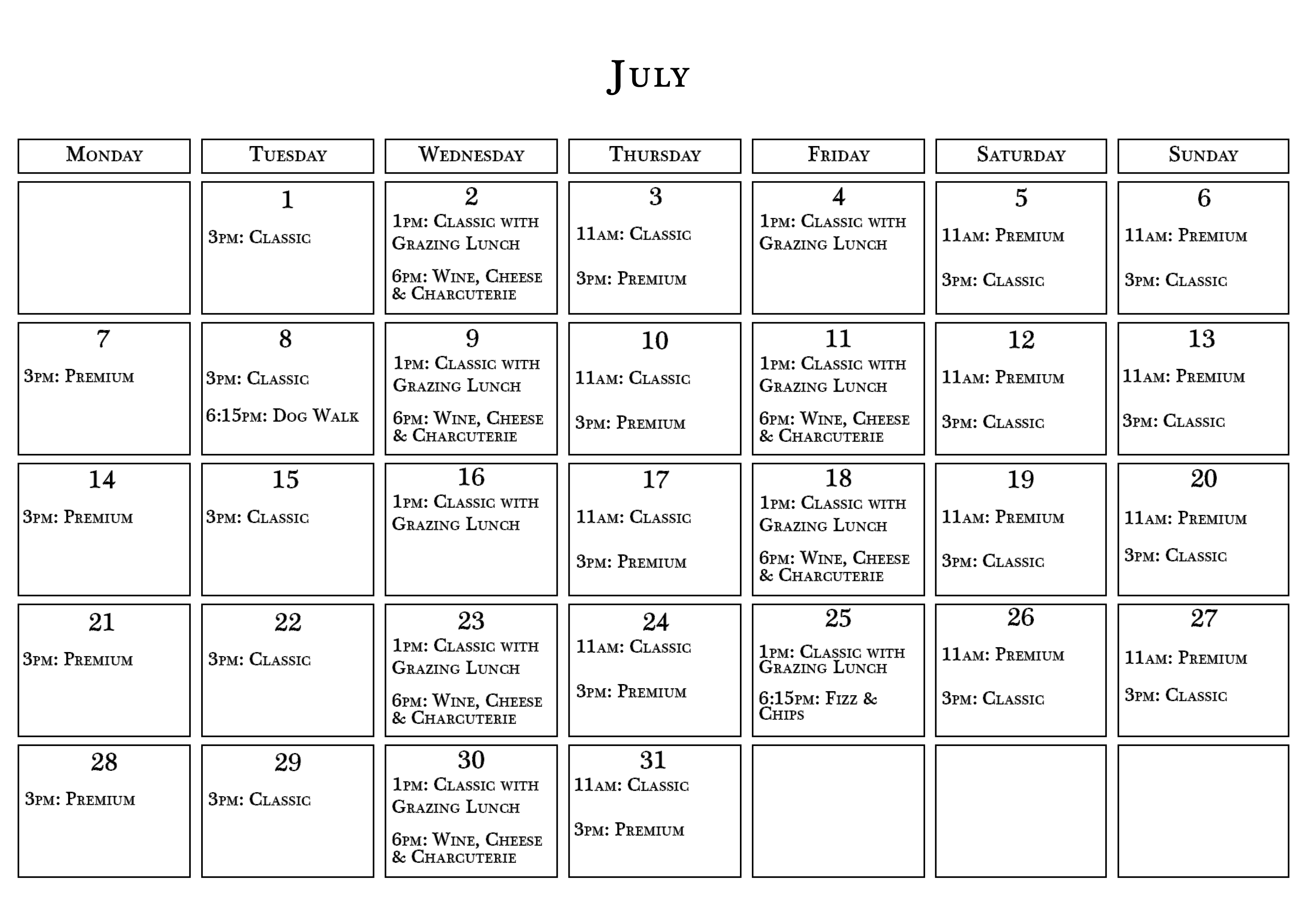 Calendar