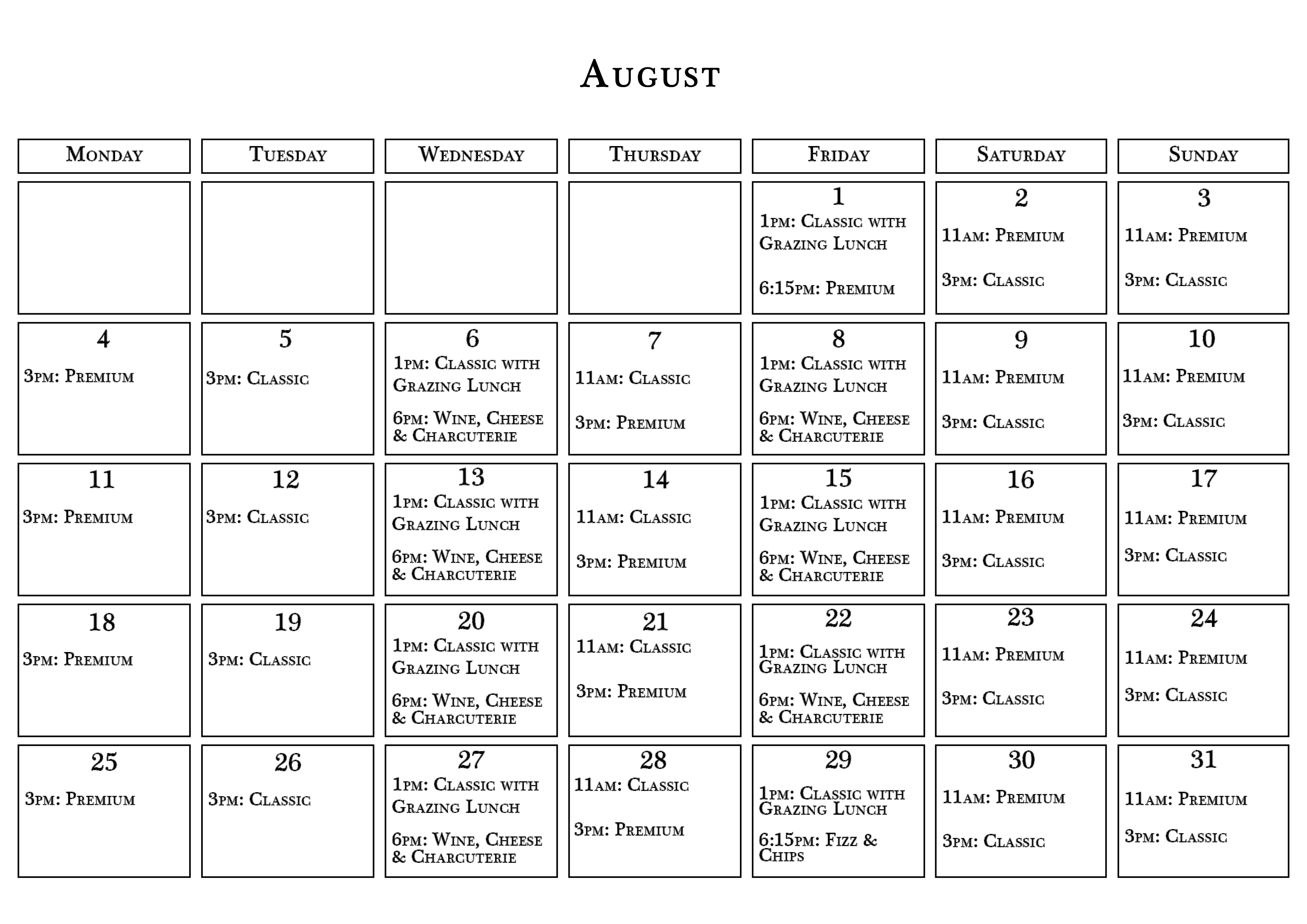 Calendar